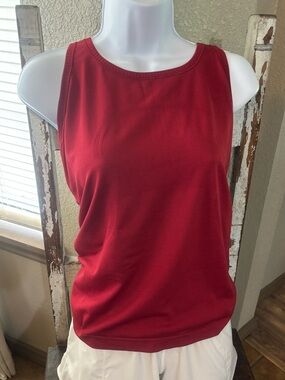 Lululemon Swiftly Tech Racerback Red Athletic Tank Top Waist Length